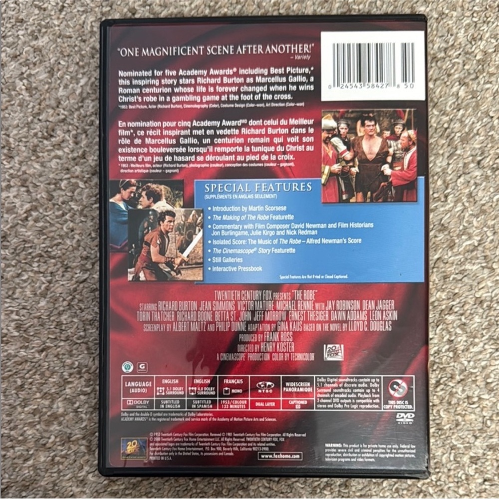 The Robe (Special Edition) DVD - Picture 2 of 2